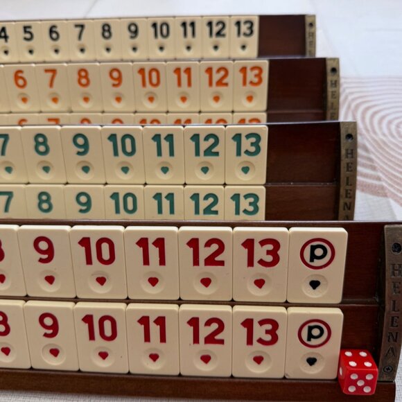 Helena Wood Art Handmade Massive Wooden Rummy Set,Rummy Cube Set Okey Game Set - Picture 12 of 12